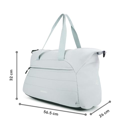 Image of Assembly Premium Duffle Bag for Men and Women | Large Weekender Bag (45 Liters) | with Attachable Shoulder Strap | Sky Blue | Float