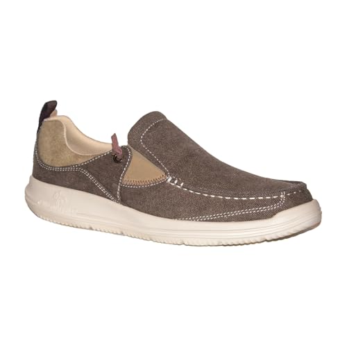 Margaritaville Men's Extra Padded Collar Stretch Gore Tongue Slip on Boat Shoe