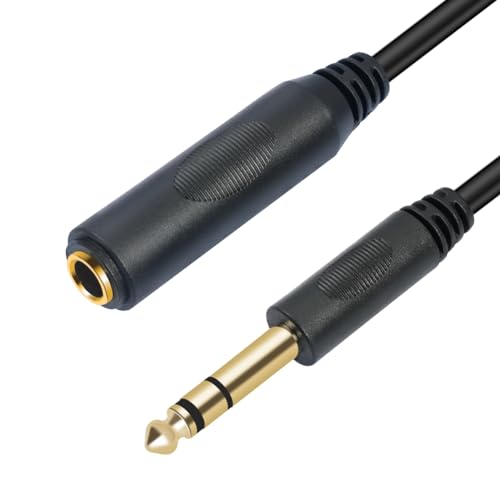 Cable Extensor Estéreo 6.35mm Macho a Hembra 180cm miniatura 3