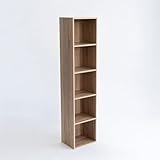 LOLAhome Estantería Librería Cubo con 5 estantes de Tablero de Laminado Color...
