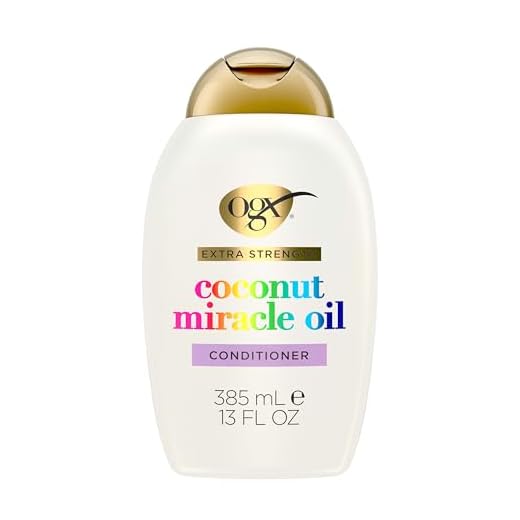 OGX Extra Strength Damage Remedy + Coconut Miracle Oil Conditioner for Dry, Frizzy or Coarse Hair, Hydrating & Flyaway Taming Conditioner, Paraben-Free, Sulfate-Free Surfactants, 13 fl oz