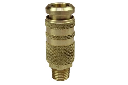 Coilhose Pneumatics 15C90B4M Tamanho do corpo de 1/4 polegada, acopladores combo de coilflow, intercâmbio industrial e Acme, NPT de 1/4 polegada, macho