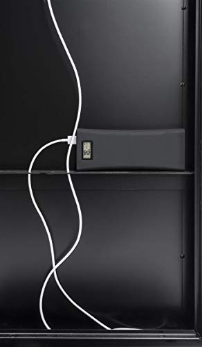 Image of Displays2go Floorstanding Digital Tablet Enclosure, Locking, Black, for 12.9 inch iPads and Surface Pro 3 & 4 (IPGRAND12BK)