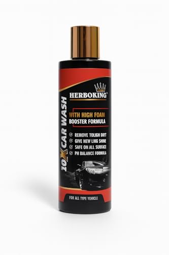 Image of 10x Car Wash Shampoo High Foam Booster Concentrate Formula for Car Cleaning Remove tough dirt Safe on Paint Ph Balance Formula[200ml]