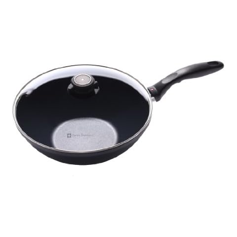 Swiss Diamond Induction Nonstick Wok with Lid - 11" Cover