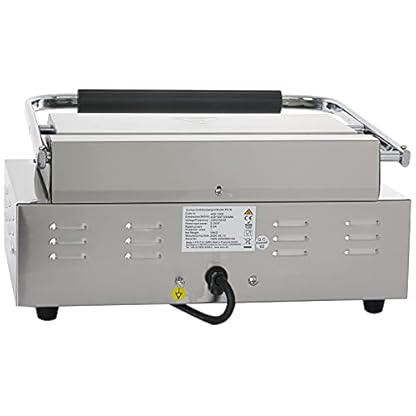 Saro Elektro-Kontaktgrill Modell PG 1B Profi Grillplatte Tischgrill (Elektrogrill, extra breit, gerillt, beidseitig… – Bild 5