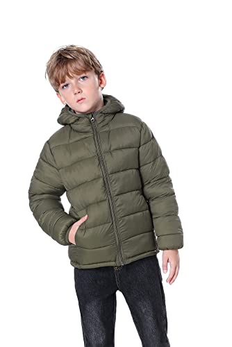 Image of Hooded Puffer Jackets for Boys and Girls - Lightweight and Packable - Autumn and Winter Coat, Warm and Comfy