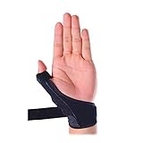Thumb Splint, Thumb Wrist Brace Adjustable Neoprene Splint for Arthritis Tendonitis Sprained Thumb Symptoms Broken Hyperextended Thumb - One Size Fits Most (Right)