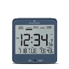 Atomic Desk Clock by Marathon Blue product photo Atomic Desk Clock by Marathon Blue product photo