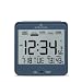 Marathon CL030054BL Atomic Alarm Clock with Humidex, Date and Indoor Temperature. Backlight, Snooze and Loud Alarm. Batteries Included. Color-Blue.