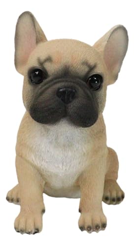 Ebros Gift Realistic Lifelike Fawn French Bulldog Puppy Figurine 6