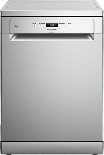 Hotpoint - HFC3C26FX Lave-vaisselle Pose-libre Inox 60 cm avec 14 Couverts - Zone Wash 3D, Active...