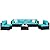 Shintenchi 7 Pieces Outdoor Patio Sectional Sofa Couch,PE Wicker Furniture Conversation Sets with Washable Cushions & Glass Coffee Table for Garden, Poolside, Backyard (Blue)