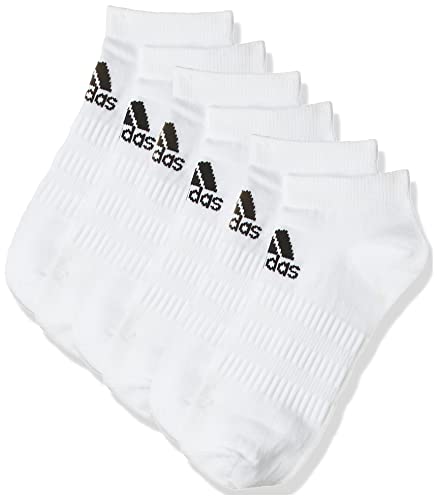 adidas Light Low 3PP NO Show Socks Mens, White/White/White, L