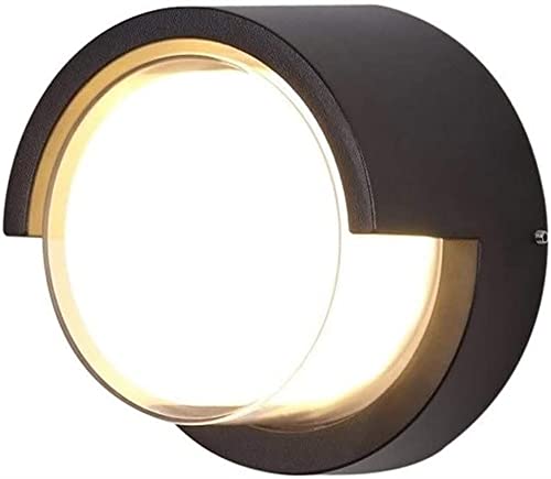 Lámpara de pared exterior LED de aluminio negro de alta durabilidad
