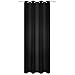 Produktbild wometo Vorhang mit 8 rostfreien Metall Ösen Blickdicht 140x245 cm Türvorhang Ösenvorhang - schwarz