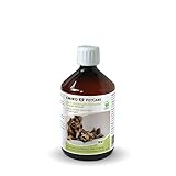 - dauerhafte Fütterung oder als Kur für mind. 4 Wochen möglich; 1 TL (ca. 5 ml) / 5 kg Körpergewicht täglich