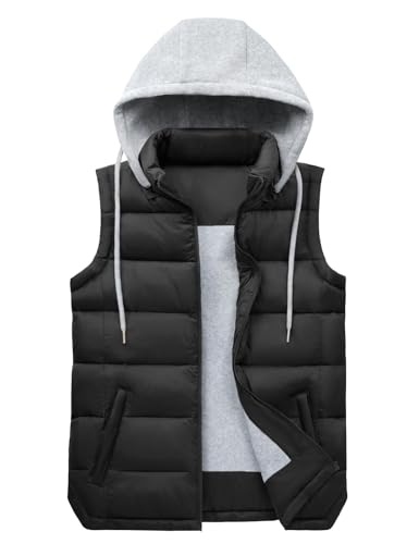 Wiepux Women's Puffer Vest Stand Collar Zip Up Quilted...