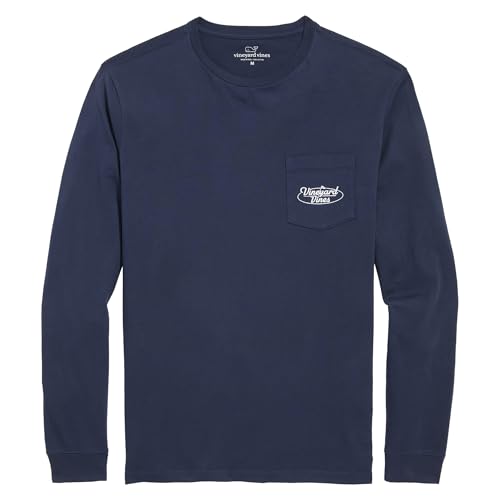 vineyard vines Men's Vv Golf Flag Logo Long-Sleeve Pocket Tee2