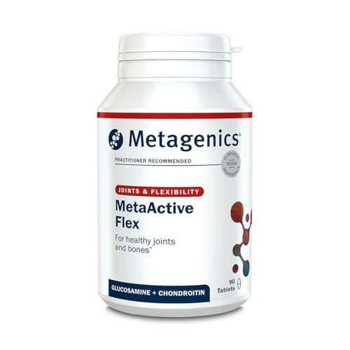 Metagenics MetaActive Flex - with Glucosamine, Chondroitin, MSM, Vitamin C, & Manganese - for Joint and Cartilage Support - 90 Tablets