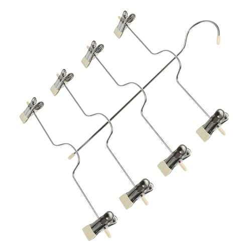 Cabilock Metal Multi-Layer Pants Hangers Clips Space-Saving Skirt Hangers for Closet