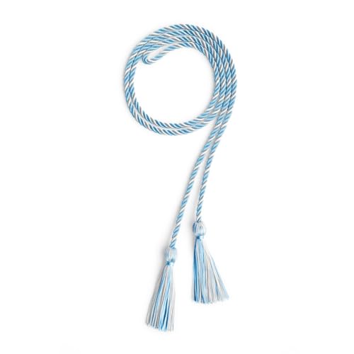 Image of Single Honor Cord Two-Color (Light Blue /White)
