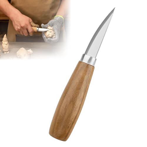 Yuecoom Utensili per Intaglio del Legno, Coltelli Da Intaglio Professionali, Strumenti per Intaglio del Legno per Principianti e Professionisti