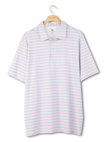 Simply Southern Polo de hombre a rayas con protección UPF miniatura 2