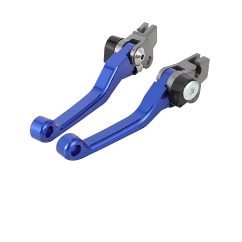 Leviers d'embrayage moto tout-terrain bleu CNC pour vos sorties sportives en forêt et circuit