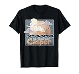 Casper soars across a glowing sky in this dreamy design, where clouds open and stars guide the way through a magical night.