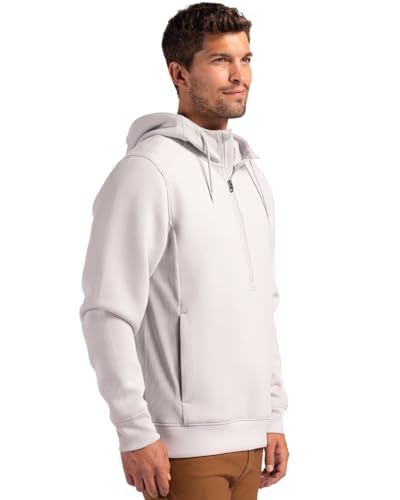 Cutter & Buck Roam Eco Half Zip Recycled Mens Hooded Pullover3