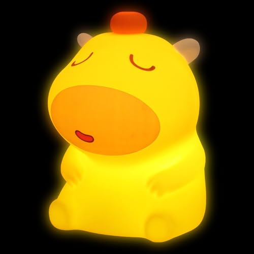 Lámpara Capybara genérica | Luz nocturna Capybara USB linda para habitación infantil – Decoración de salón para fiestas cumpleaños y niñas Oficinas dormitorio bebé cuarto de baño dormitorio