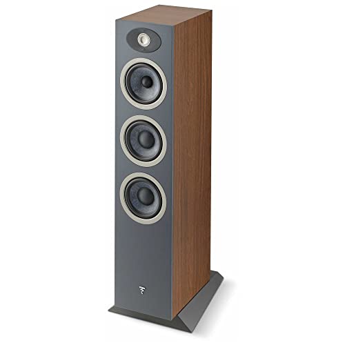 Focal Theva N°2-3-Way Floorstanding Loudspeakers with 5-Inch Drivers, Sold Individually, Dark Wood - FTHEVAN2DW