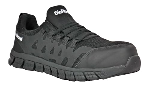 DieHard Men's Bonneville Composite Toe Work Shoe, Black, 12 M US