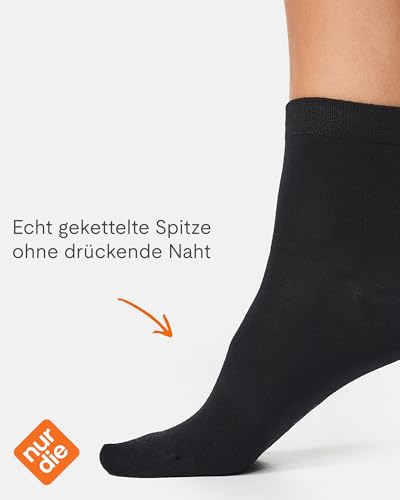 Nur Die Bambus Kurzsocken 2er Pack Damen Kurzschaft Bambussocken Socke weich atmungsaktiv