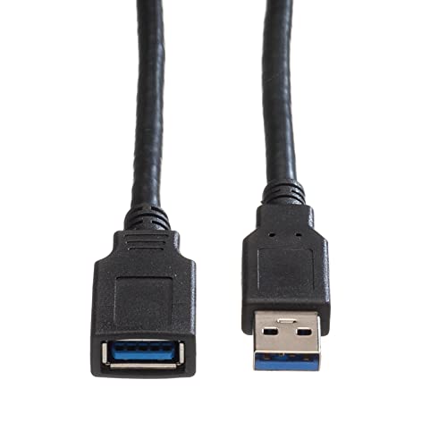 Roline Typ A - A St/Bu USB 3.0 Cable (80 cm), black - Image 2