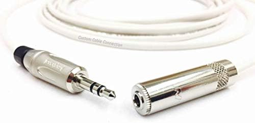 40 Foot Plenum CL3P 3.5mm (1/8 inch) Stereo Audio Extension Cable Male to Female by Custom Cable Connection