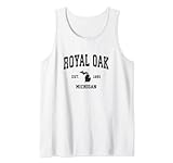 Photo Gallery royal oak michigan mi vintage sport design nero stampa canotta Photo Gallery royal oak michigan mi vintage sport design nero stampa canotta