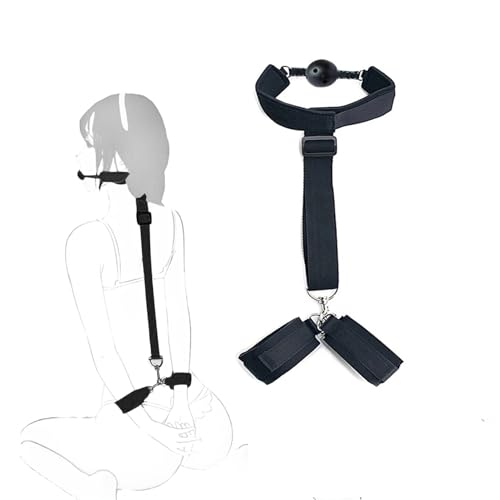 Sex Handschellen Paare, mit Handschellen Knebel Verstellbare, WUUDOA Bondageset Fessel Set, SM Sexspielzeug für Paare Extrem Sex Toy, Erotik Spielzeug Hart Extrem für Frauen Paare Set