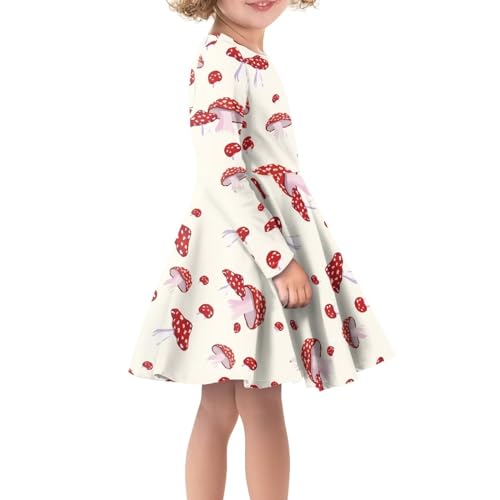 Modysero Casual Spring Fall Winter Long Sleeve Dresses Flared Dress Twirly Fit and Flare Skater Dress4