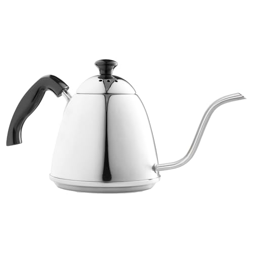 Fino Pour Over Gooseneck Coffee Kettle, 18/8 Stainless Steel, 6-Cup, 1L Capacity
