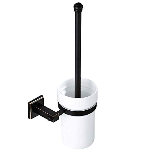 Support de brosse toilette plastique autoportant et compact - 2
