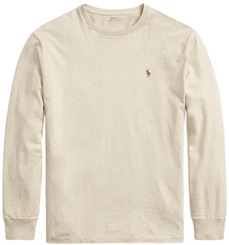 La Mejor Selección de Ralph Lauren Polo , tabla con los diez mejores. 41 POLO RALPH LAUREN - playera de manga larga para hombre, ajuste clásico, Ralph Lauren Tan Heather, M
