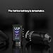 Wormhole Tattoo Gun Kit Tattoo Kit with 7 Adjustable Stroke 2,300mAh Power Wireless Tattoo Machine with Normal/Jump-Start/Dot Working Mode with LED Digital Display for Artist WTK381