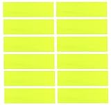 Kenz Laurenz Soft and Stretchy Elastic Cotton Headbands, (Pack of 12) - Neon Yellow