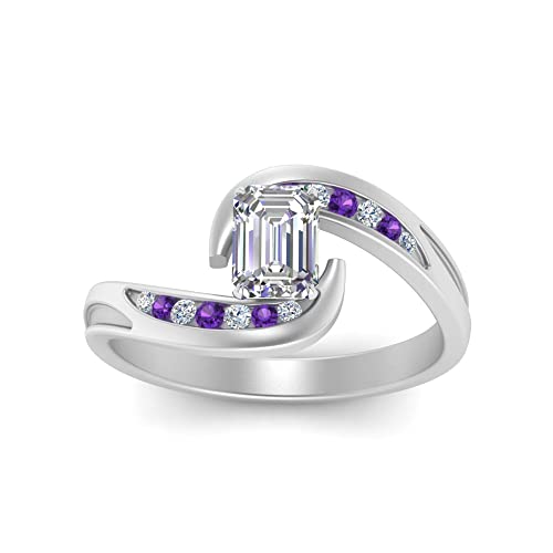 Bagues de fiançailles diamant tourbillon en argent, le cadeau idéal