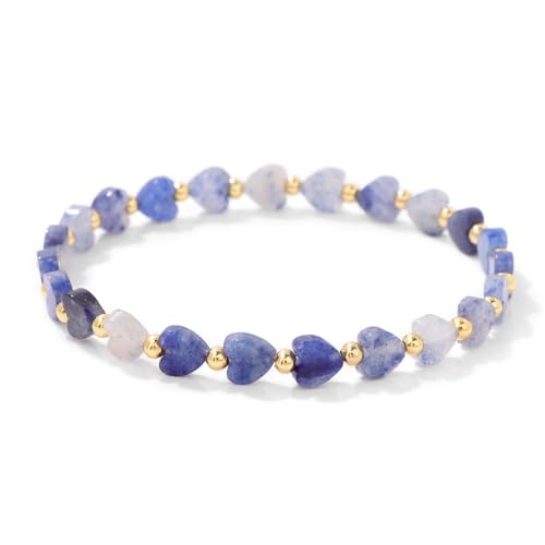 Heart Healing Crystal Strech bracelets for Women Natural Tiger eye Carnelian Black Obsidian Onyx Amethyst Turquoise Lapis lazuli Lucky Chakra Stone Jewlery For Women2