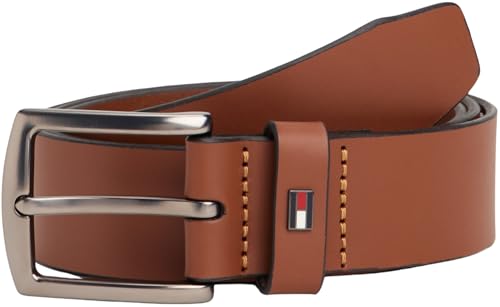 Tommy Hilfiger Herren Gürtel Denton 3,5 cm Ledergürtel, Braun (Winter Cognac), 95 cm