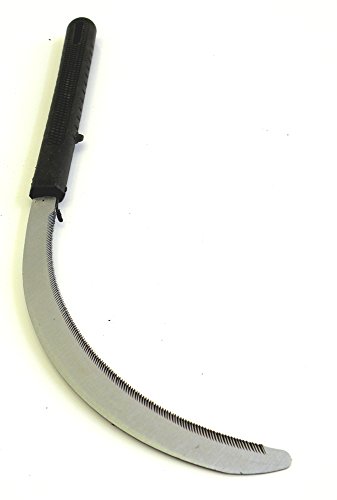 Solid-Aim Sharpen Brush Sickle Tools Grass Cutter,Great For Removing Unwanted Vines and Weeds. 14" Overall in Length and 7" Blade in Length. - Thumbnail 3
