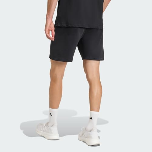 Adidas Entrada26 short confortable en molleton noir et blanc - 4